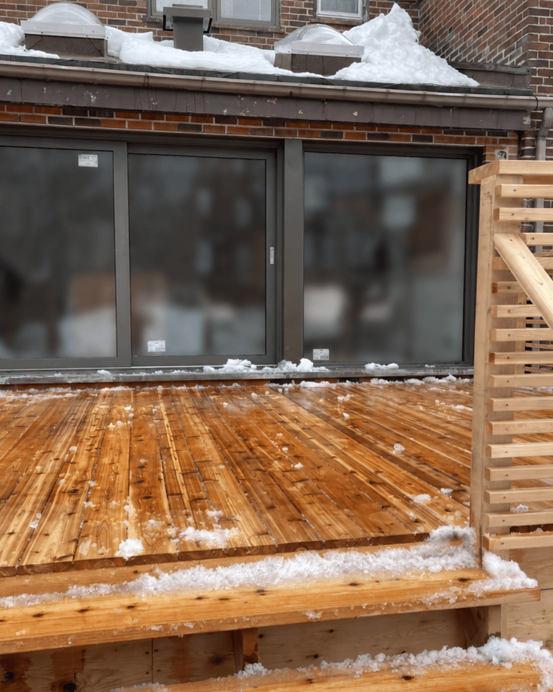 Propriété après le déneigement