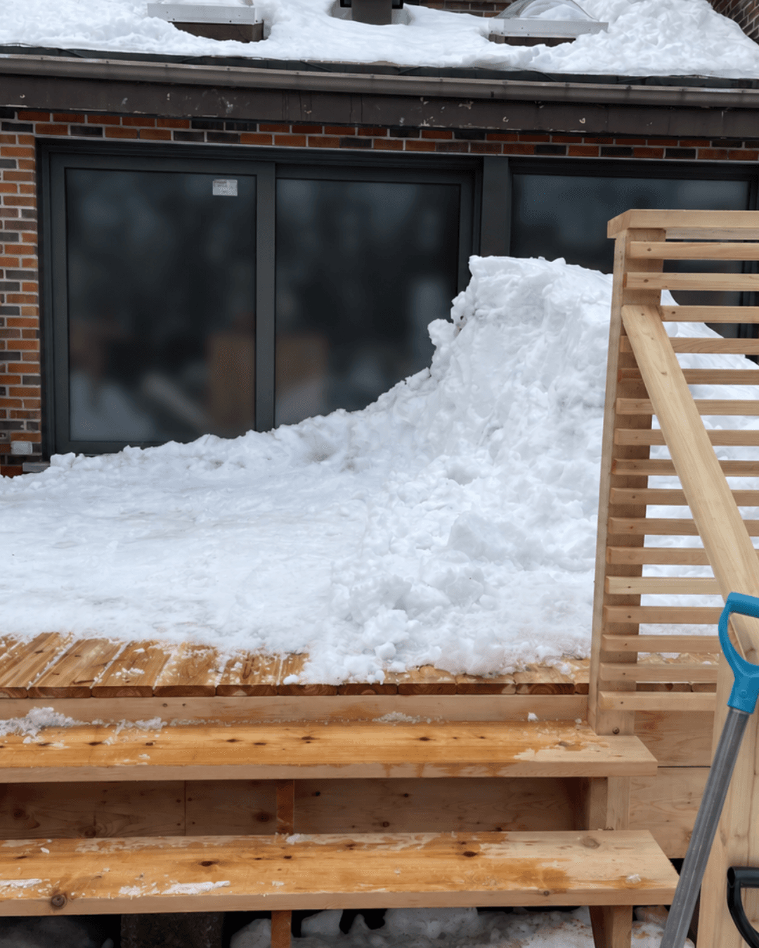 Propriété avant le déneigement